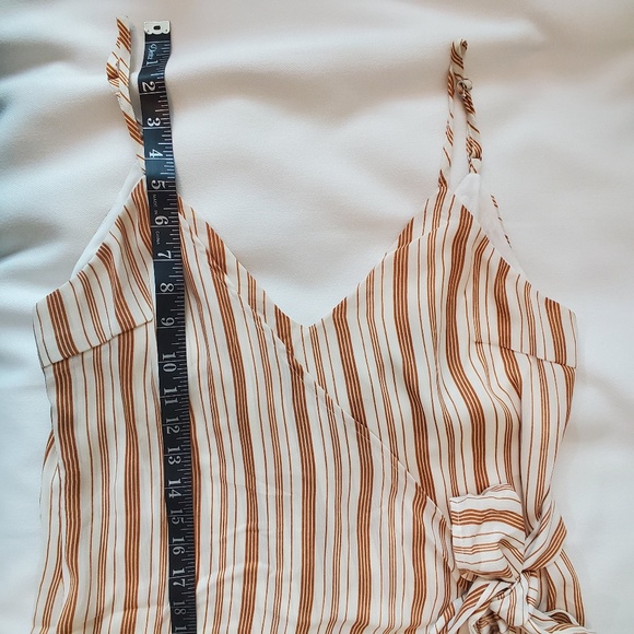 Wild Honey Mustard Yellow Striped Dress - Medium - Picture 7 of 8